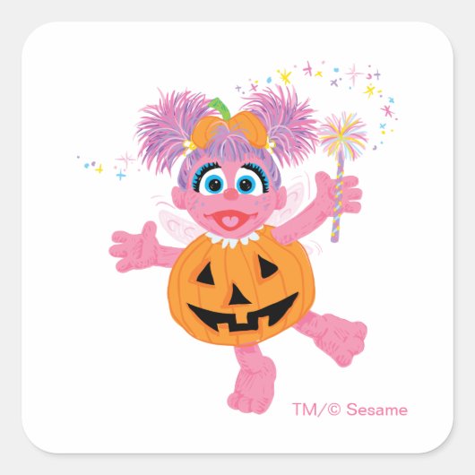 Abby Cadabby | Kute als pompoen Vierkante Sticker (Voorkant)