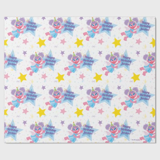 Abby Cadabby Party Star Pattern Cadeaupapier (Vlak)