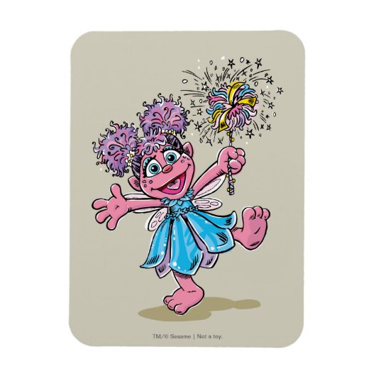Abby Cadabby Retro Art Magneet (Verticaal)