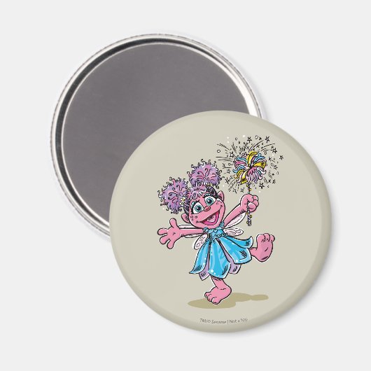 Abby Cadabby Retro Art Magneet (Voorkant / Achterkant)