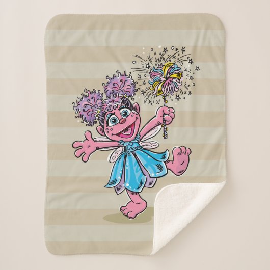 Abby Cadabby Retro Art Sherpa Deken (Voorkant)