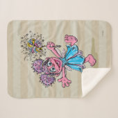 Abby Cadabby Retro Art Sherpa Deken (Voorkant (horizontaal))