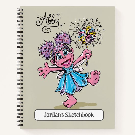 Abby Cadabby Retro Art Tekening Notitieboek (Voorkant)