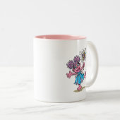 Abby Cadabby Retro Art Tweekleurige Koffiemok (Voorkant rechts)