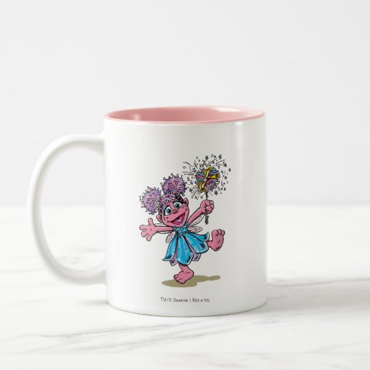 Abby Cadabby Retro Art Tweekleurige Koffiemok (Links)