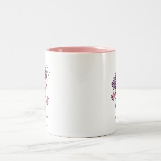 Abby Cadabby Retro Art Tweekleurige Koffiemok (Center)