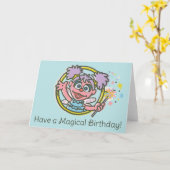 Abby Cadabby Retro Kaart (Gele Bloem)