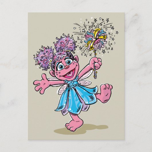 Abby Cadabby Retro Kunst Briefkaart (Voorkant)