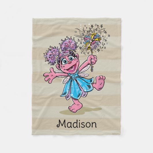 Abby Cadabby Retro Kunst Fleece Deken (Voorkant)