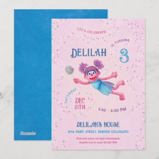 Abby Cadabby Sesame Street Verjaardagsfeestje Kaart