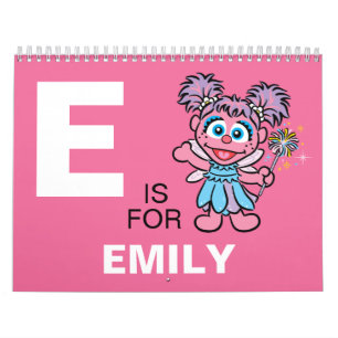 Abby Cadabby Sesamstraat Jouw namen toevoegen Kalender