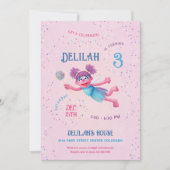 Abby Cadabby Sesamstraat Verjaardagsfeestje Kaart (Voorkant)