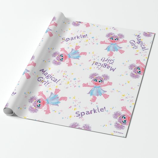 Abby Cadabby Sparkle Pattern Cadeaupapier (Uitgerold)