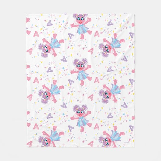 Abby Cadabby Sparkle Pattern Fleece Deken (Voorkant)