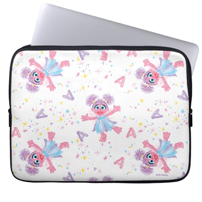 Abby Cadabby Sparkle Pattern Laptop Sleeve (Voorkant)