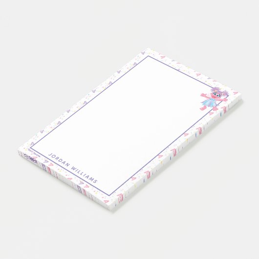 Abby Cadabby Sparkle Pattern Post-it® Notes (Schuin)