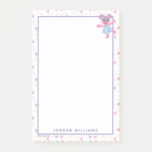 Abby Cadabby Sparkle Pattern Post-it® Notes (Voorkant)