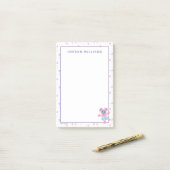 Abby Cadabby Sparkle Pattern Post-it® Notes (Op bureau)