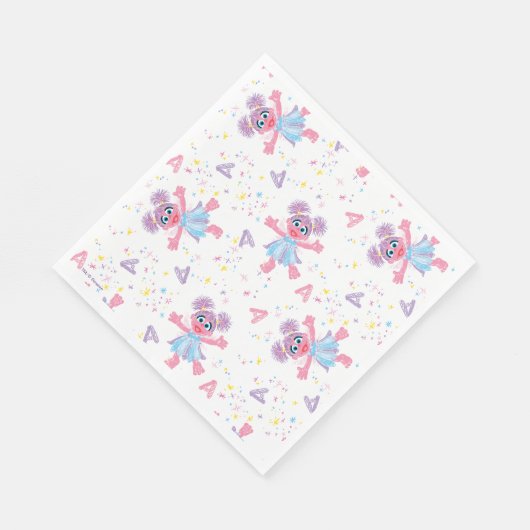 Abby Cadabby Sparkle Pattern Servet (Hoek)