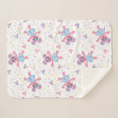 Abby Cadabby Sparkle Pattern Sherpa Deken (Voorkant (horizontaal))