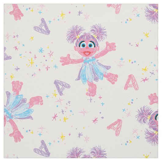 Abby Cadabby Sparkle Pattern Stof (Swatch)