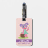 Abby Cadabby Toasting Marshmallows Bagagelabel (Achterkant verticaal)