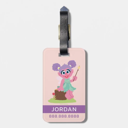 Abby Cadabby Toasting Marshmallows Bagagelabel (Achterkant verticaal)