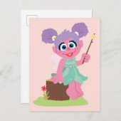 Abby Cadabby Toasting Marshmallows Briefkaart (Voorkant / Achterkant)
