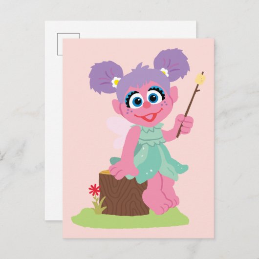 Abby Cadabby Toasting Marshmallows Briefkaart (Voorkant / Achterkant)