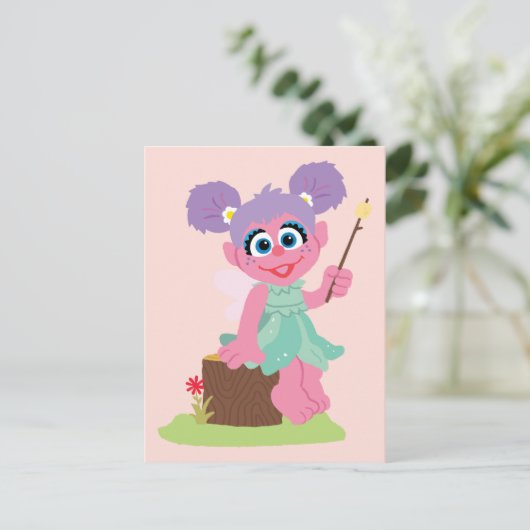Abby Cadabby Toasting Marshmallows Briefkaart (Staand voorkant)