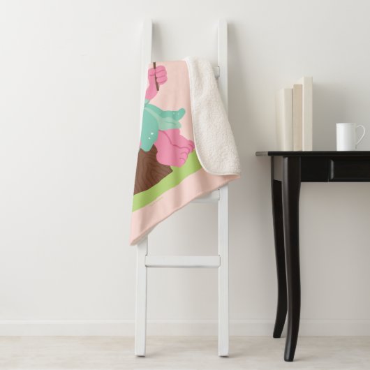 Abby Cadabby Toasting Marshmallows Sherpa Deken (In situ)