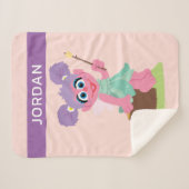 Abby Cadabby Toasting Marshmallows Sherpa Deken (Voorkant (horizontaal))