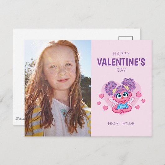 Abby Cadabby Valentijn Hart Grafisch Briefkaart (Voorkant / Achterkant)