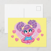 Abby Cadabby Valentijn Hart Grafisch Briefkaart (Voorkant / Achterkant)