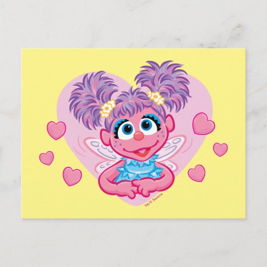 Abby Cadabby Valentijn Hart Grafisch Briefkaart (Voorkant)