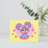 Abby Cadabby Valentijn Hart Grafisch Briefkaart (Staand voorkant)
