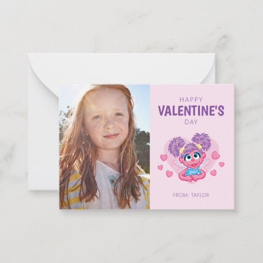 Abby Cadabby Valentijn Hart Grafisch Notitiekaartje (Voorkant)