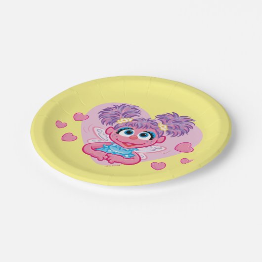 Abby Cadabby Valentijn Hart Grafisch Papieren Bordje (Gekanteld)