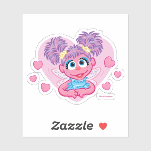 Abby Cadabby Valentijn Hart Grafisch Sticker (Vel)