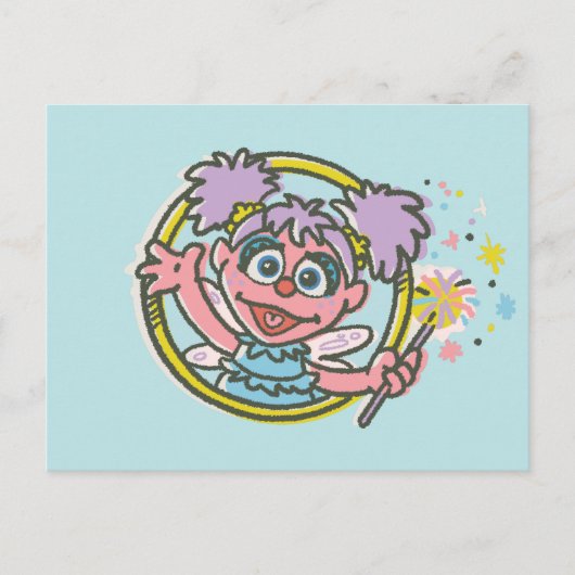 Abby Cadabby Vintage Briefkaart (Voorkant)