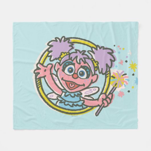 Abby Cadabby Vintage Fleece Deken (Voorkant (Horizontaal))