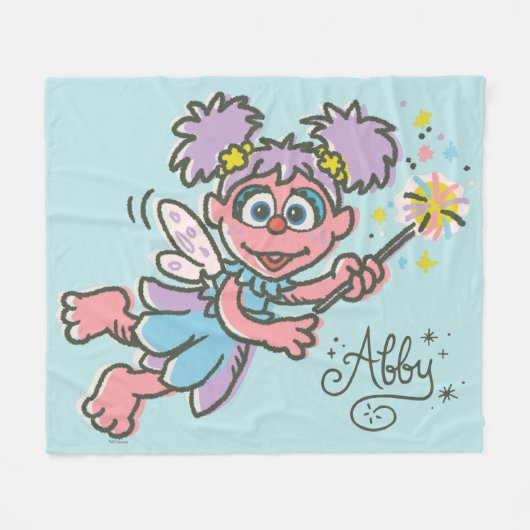 Abby Cadabby Vliegt Fleece Deken (Voorkant (Horizontaal))