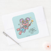 Abby Cadabby Vliegt Vierkante Sticker (Envelop)
