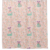 Abby Cadabby | Vloerpatroon bos Douchegordijn (Voorkant)