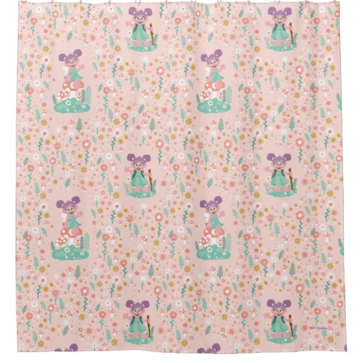 Abby Cadabby | Vloerpatroon bos Douchegordijn (Voorkant)