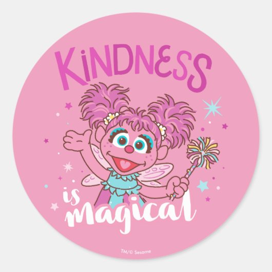 Abby Cadabby - Vriendelijkheid is Magisch Ronde Sticker (Voorkant)