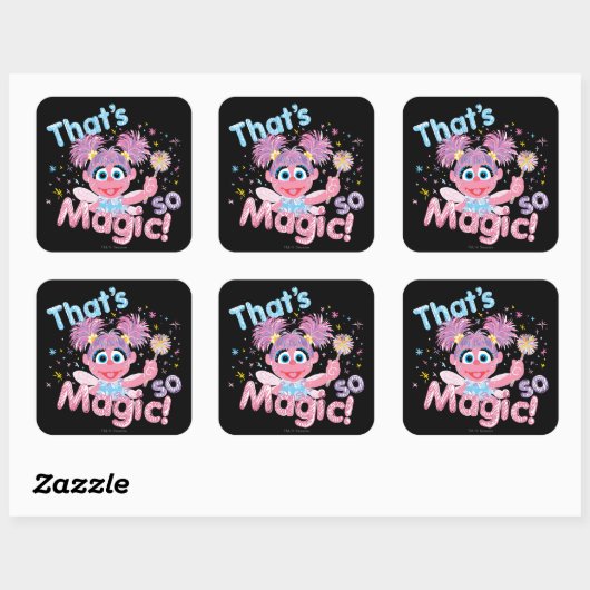 Abby Cadabby Wand Vierkante Sticker (Vel)