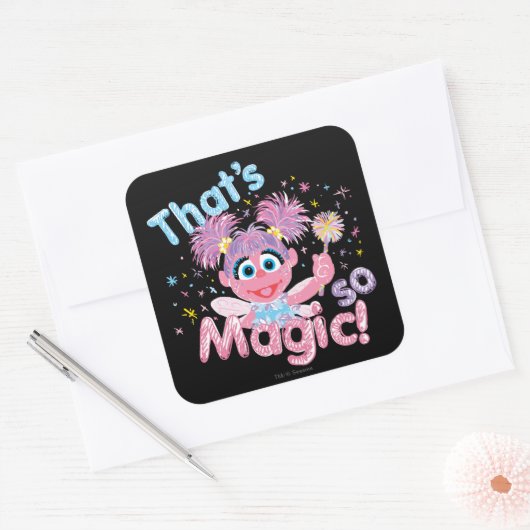 Abby Cadabby Wand Vierkante Sticker (Envelop)