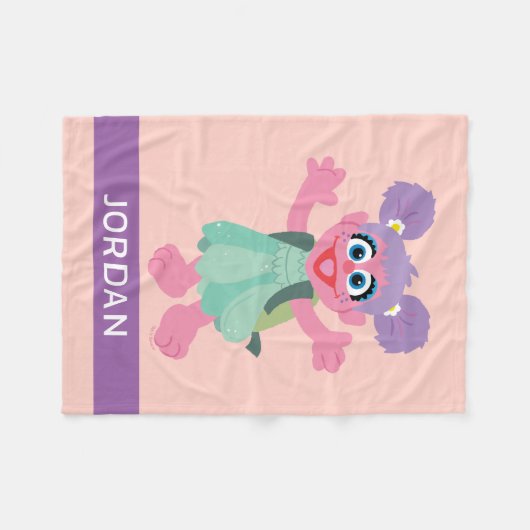 Abby Cadabby Woodland | Jouw namen toevoegen Fleece Deken (Voorkant (Horizontaal))