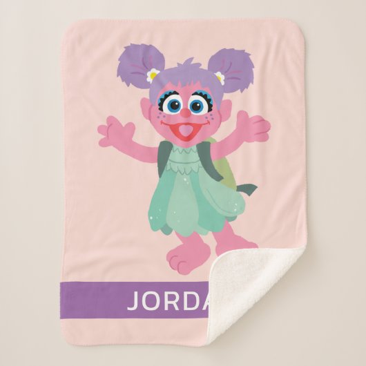 Abby Cadabby Woodland | Jouw namen toevoegen Sherpa Deken (Voorkant)